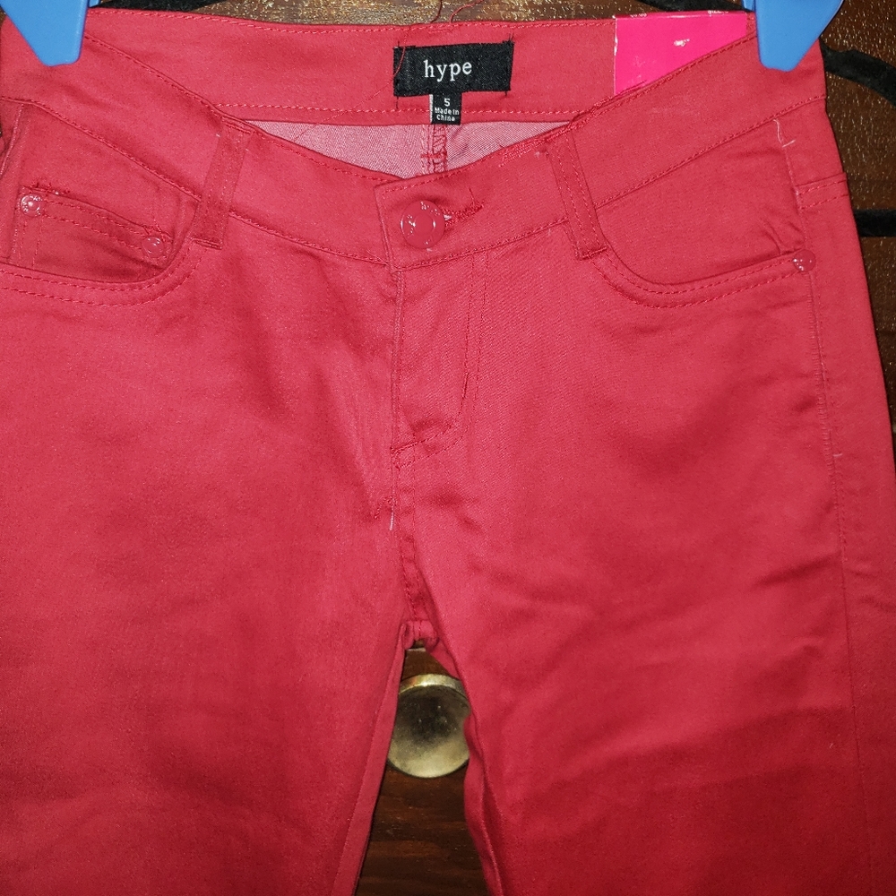 Womens red jeans.  Nwt